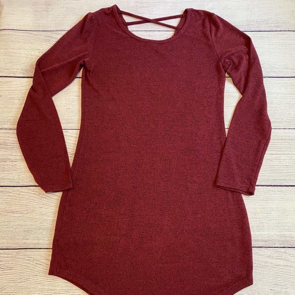 Burgundy lightweight tunic
